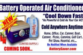 Coming Soon New Portable Battery Powered Air Conditioner